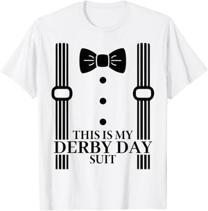 Suit Derby Day 24 Horse Racing This Is My Derby Day Bow Tie T-Shirt - T-Shirt | White