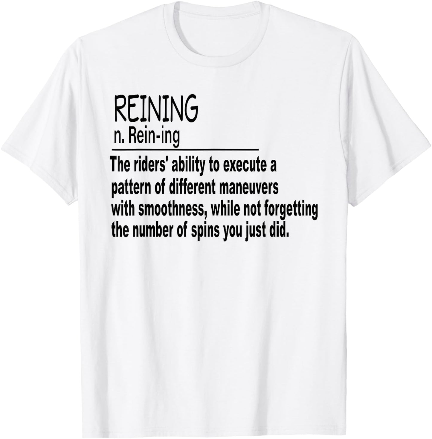 Reining Horse Show Women Girls T-Shirt - T-Shirt | White