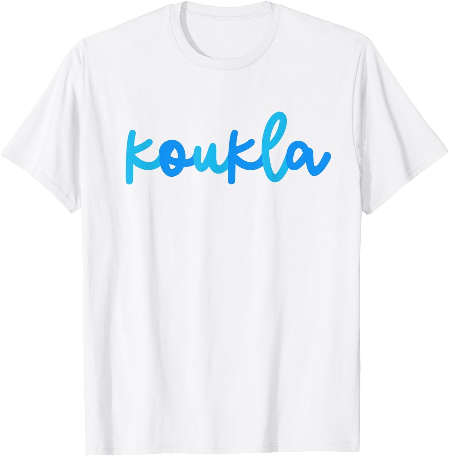 Koukla Greek Party Ancient Greek Pride Greek Flag Greece T-Shirt - T-Shirt | White