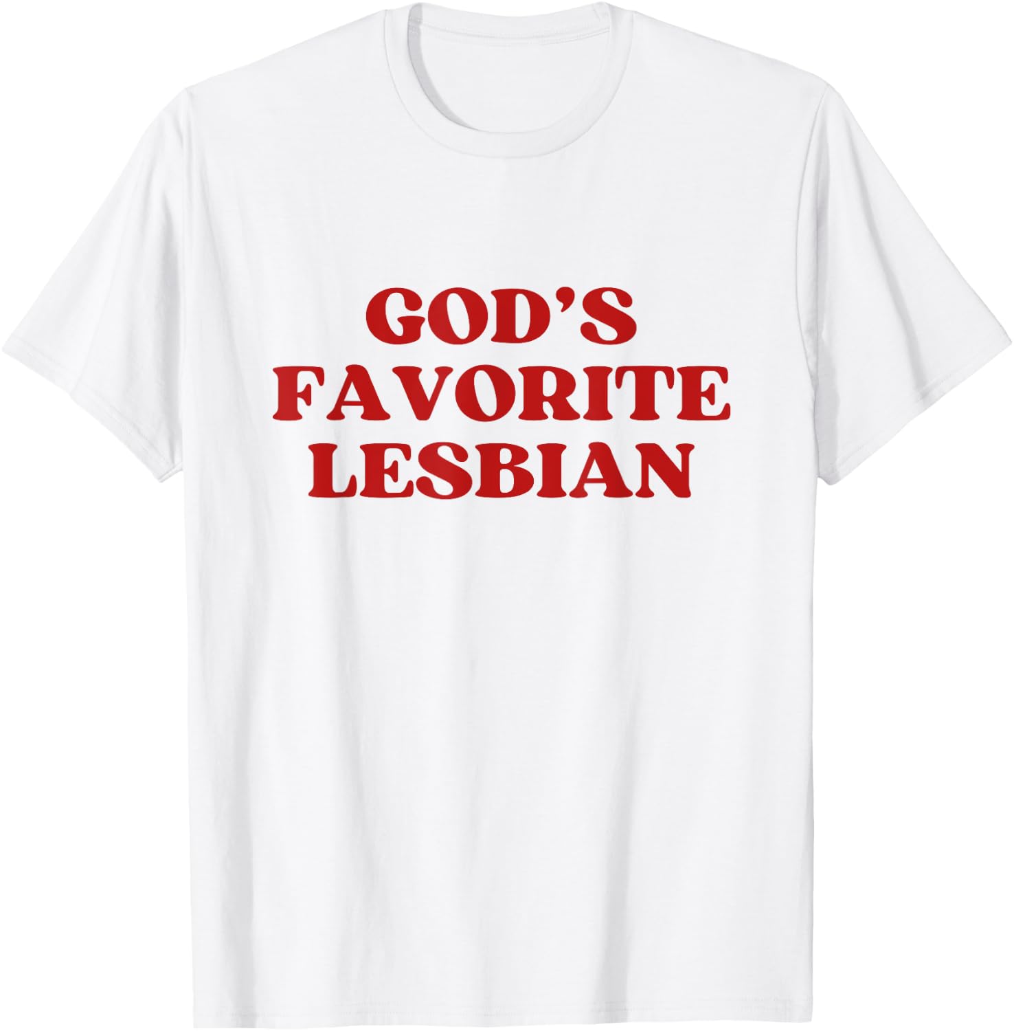God's Favorite Lesbian Y2k Aesthetic Trendy LGBT Pride T-Shirt - T-Shirt | White