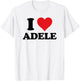 I Heart Adele First Name I Love Personalised Stuff T-Shirt - T-Shirt | White
