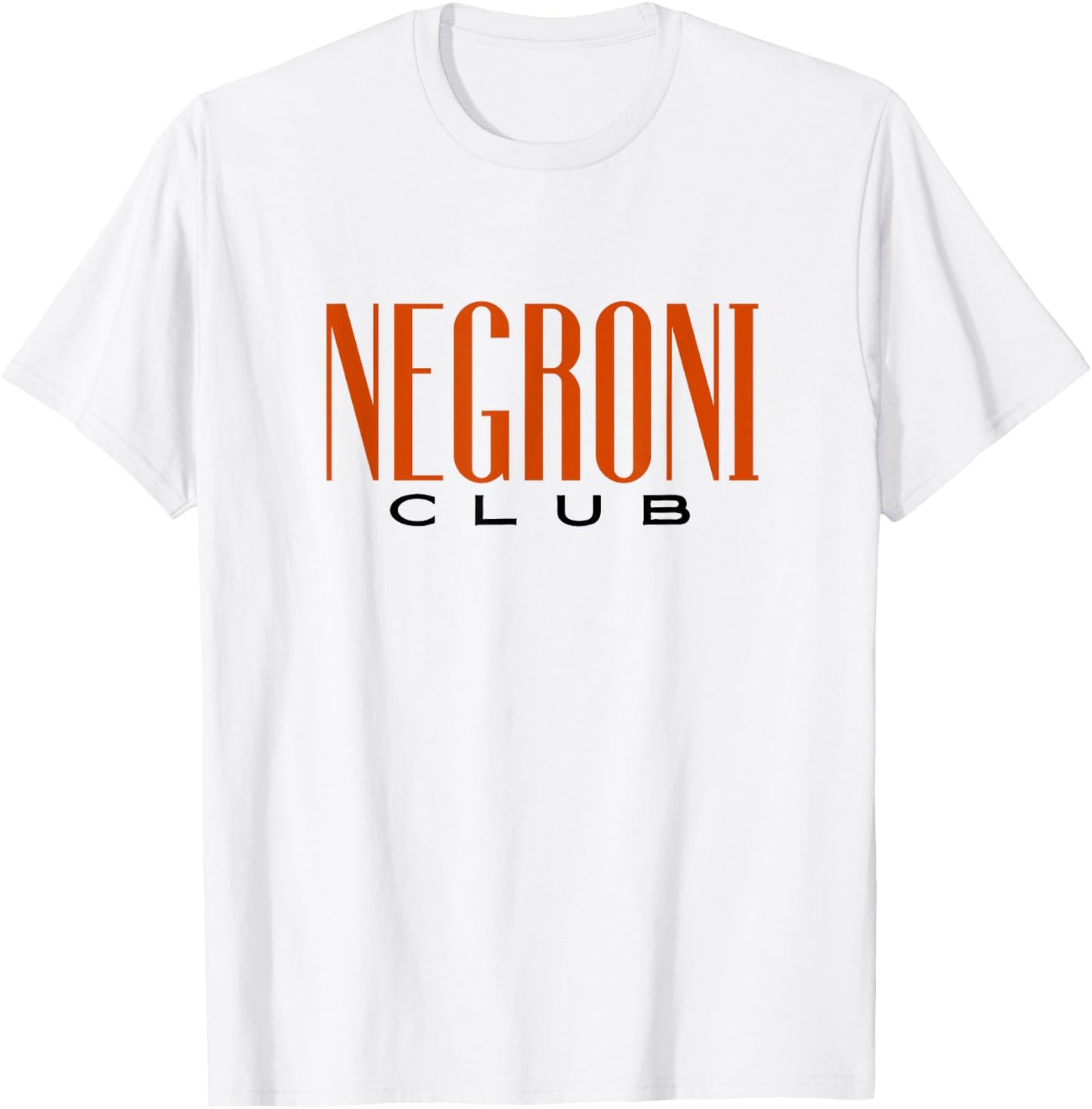 Negroni Club | Classic Gin Vermouth Cocktail Drink & Team T-Shirt - T-Shirt | White