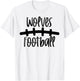 Wolves Football School Spirit Team Mascot Game Night T-Shirt - T-Shirt | White