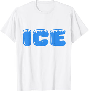funny fire and ice halloween 2024 Costume Family Matching T-Shirt - T-Shirt | White