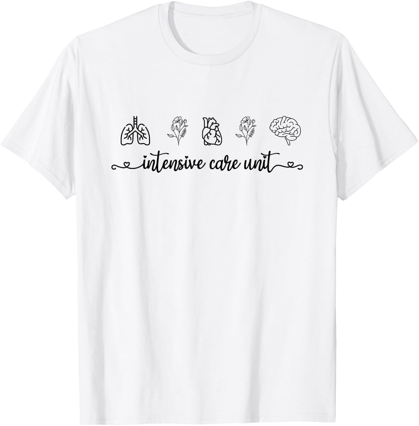 Intensive Care Unit Men ICU Nurse T-Shirt - T-Shirt | White