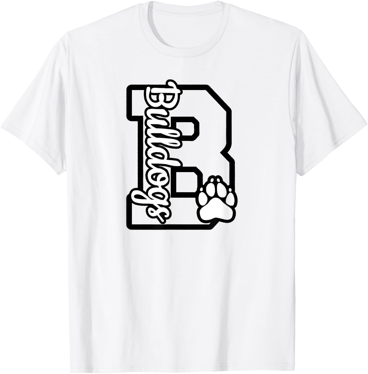 Go Dawgs Funny Bulldogs T-Shirt - T-Shirt | White