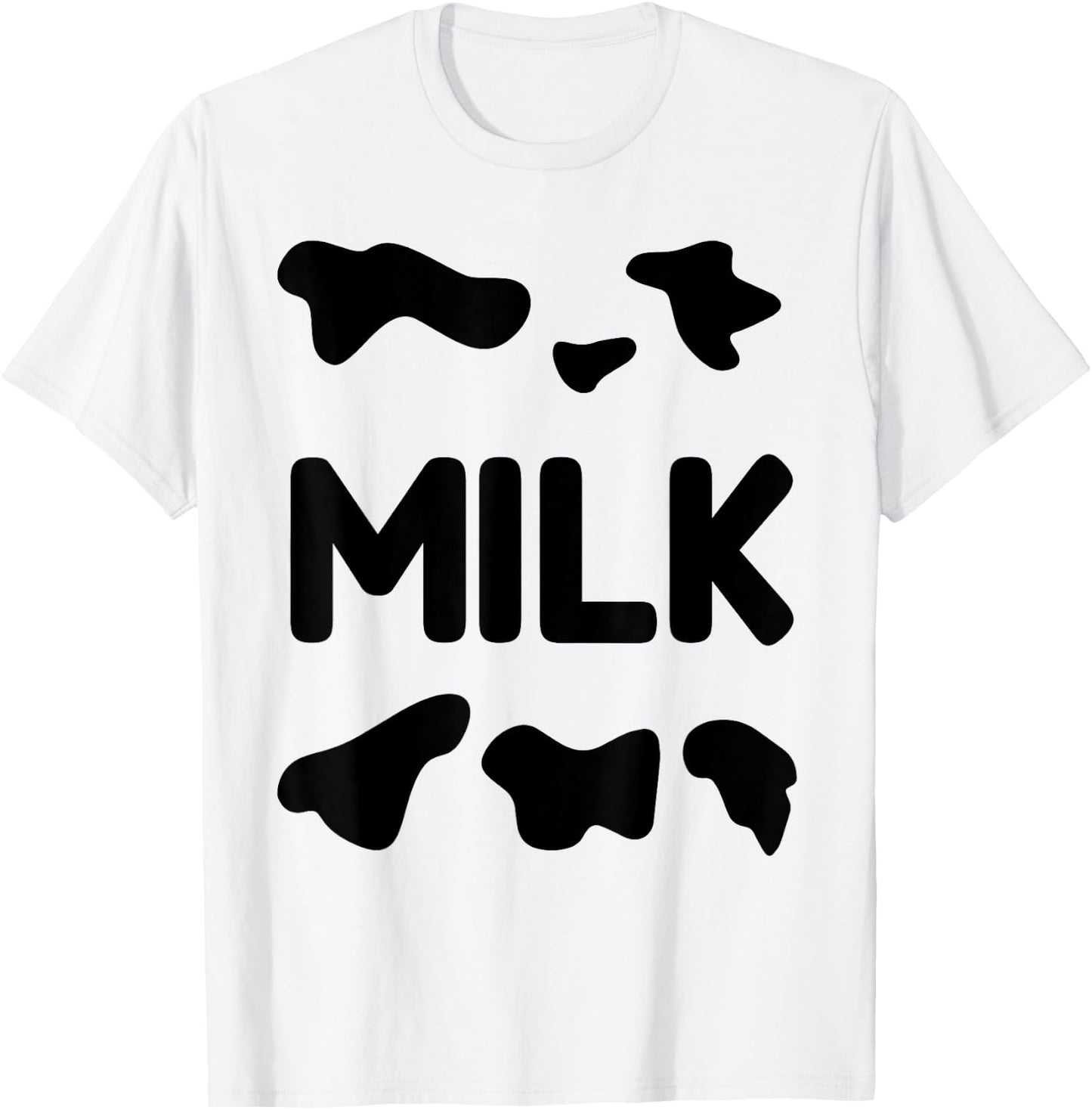 Funny Dairy Milk Carton Easy Costume T-Shirt - T-Shirt | White