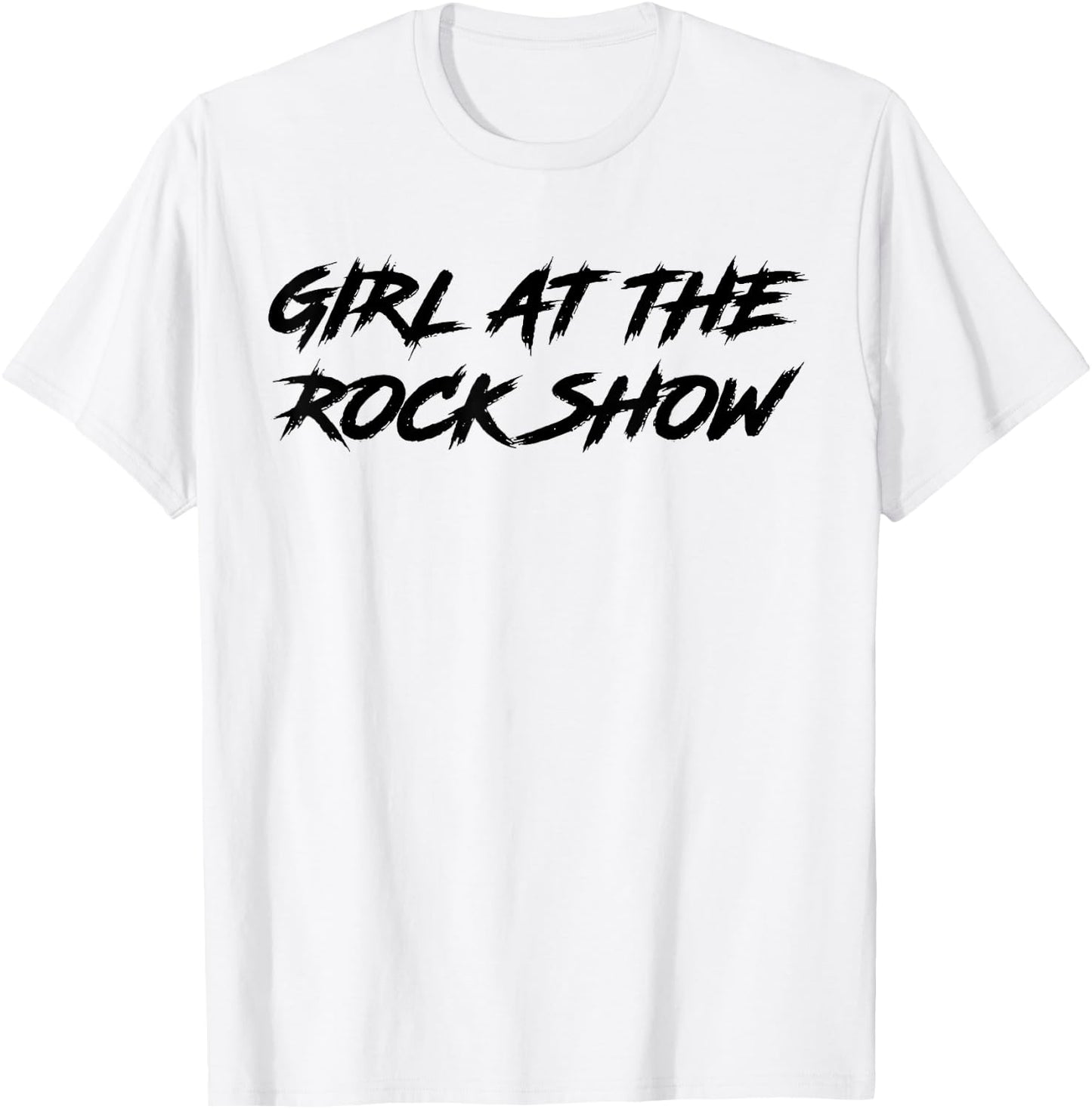 Girl At The Rock Show T-Shirt - T-Shirt | White