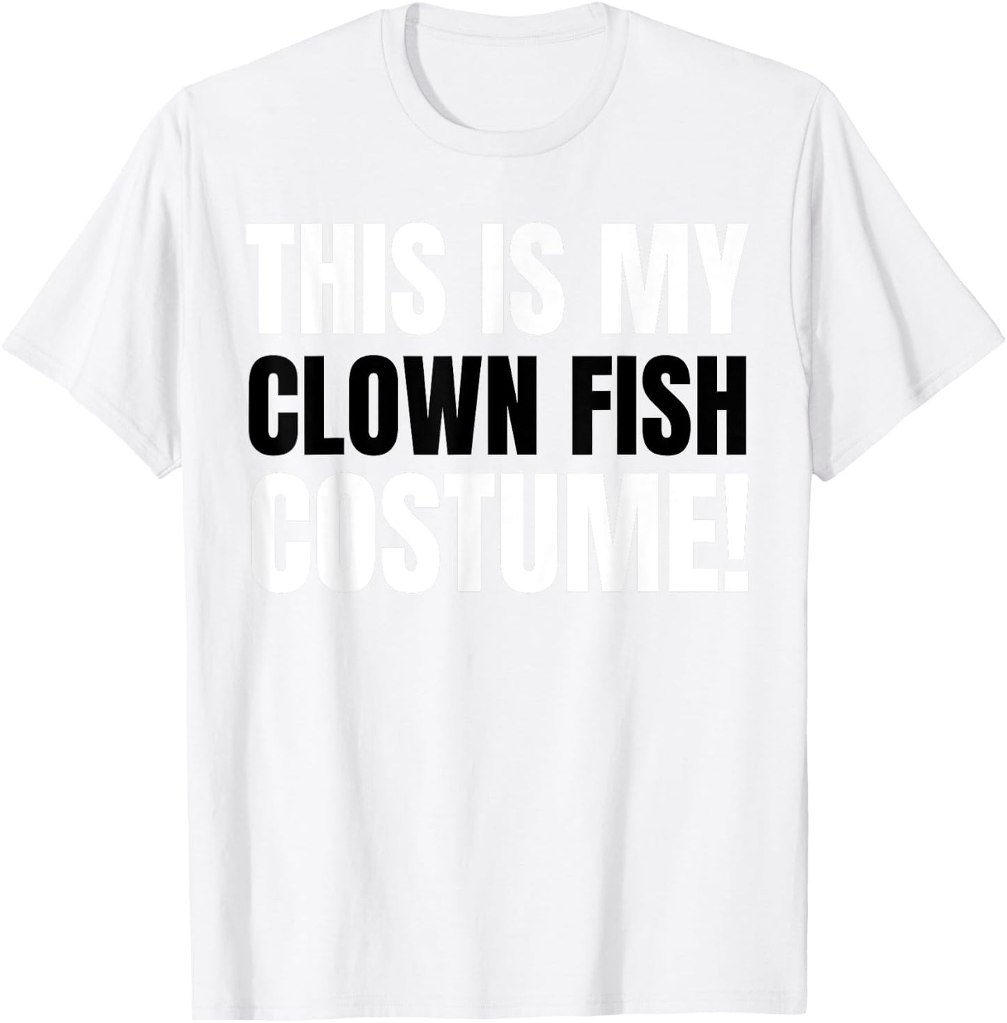 Funny Clown Fish Costume T-Shirt - T-Shirt | White