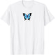 Grunge Butterfly Blue Grunge Aesthetic Clothes T-Shirt - T-Shirt | White