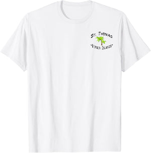 2 Sided St. Thomas Virgin Islands Destination Gift T-Shirt - T-Shirt | White