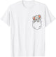 Elephant Lovers Cute Funny Elephant In Pocket T-Shirt - T-Shirt | White