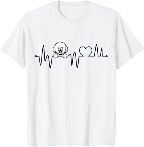 Bichon Frise Heartbeat - Men Women Kids Bichon Lover