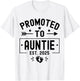 Promoted To Auntie Est. 2025 Soon To Be Aunt New Auntie 2025 T-Shirt - T-Shirt | White