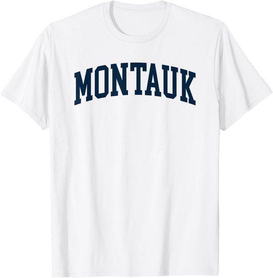 Montauk New York Souvenir Retro Preppy Throwback T-Shirt - T-Shirt | White
