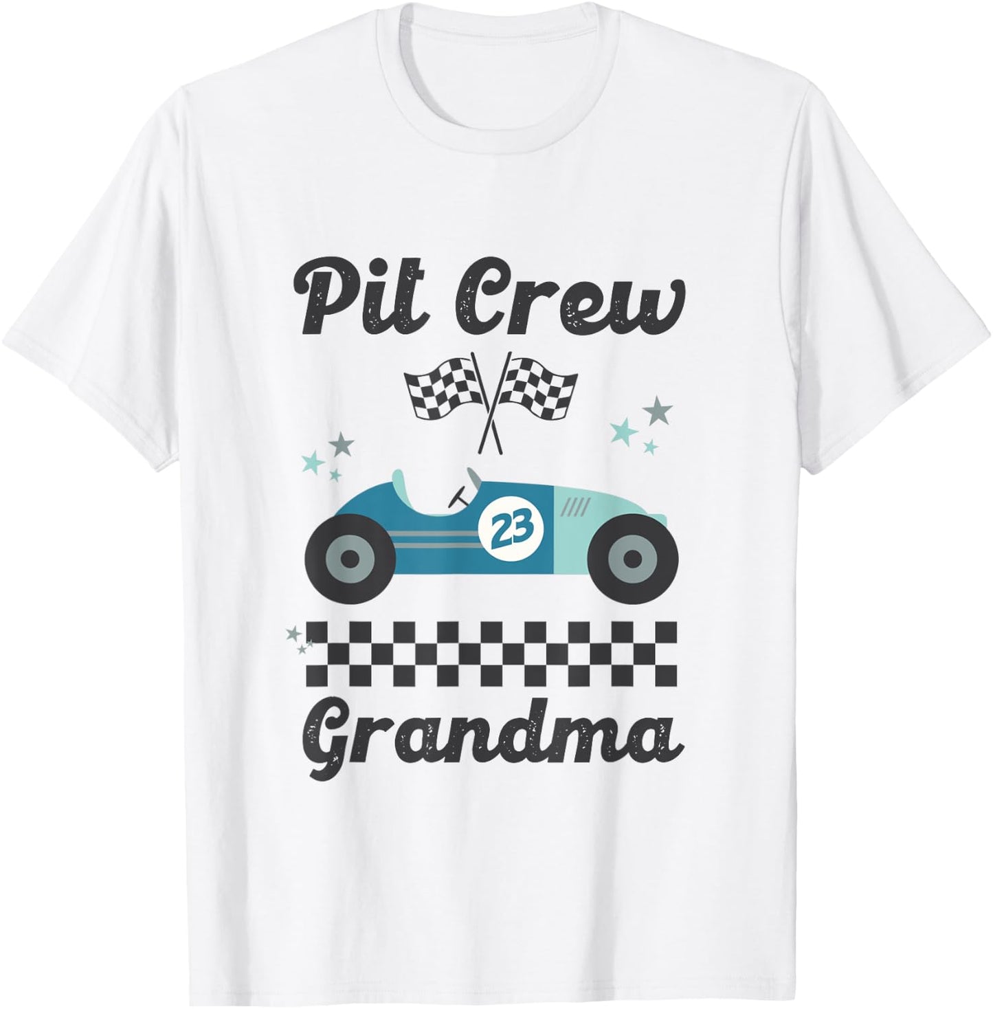 Pit Crew- Grandma T-Shirt - T-Shirt | White
