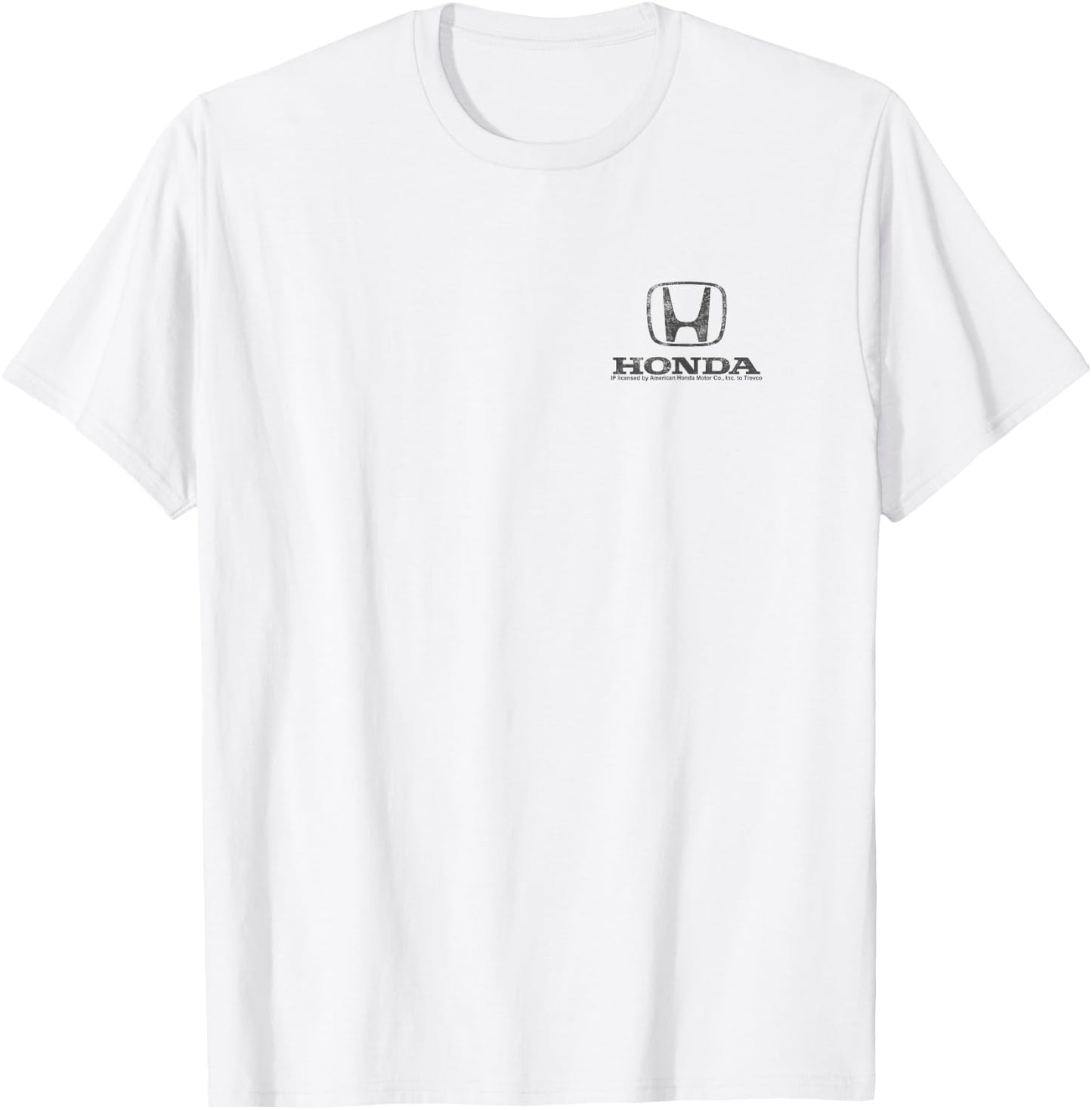 Honda Distressed Left Chest Logo T-Shirt - T-Shirt | White