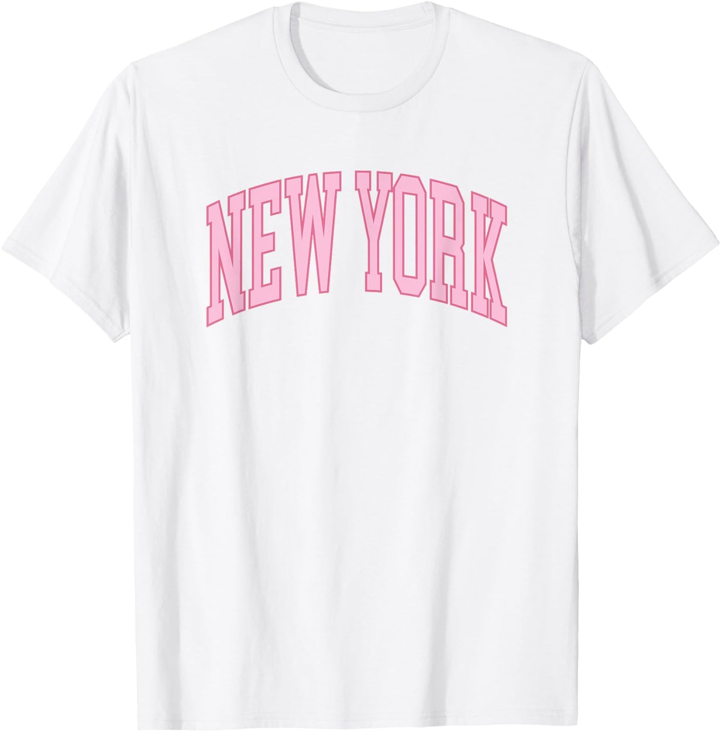 Retro New York souvenir pink preppy throwback classic T-Shirt - T-Shirt | White