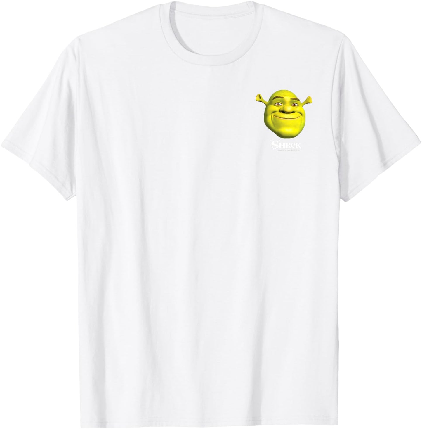 Shrek Small Pocket Size Face Logo T-Shirt - T-Shirt | White