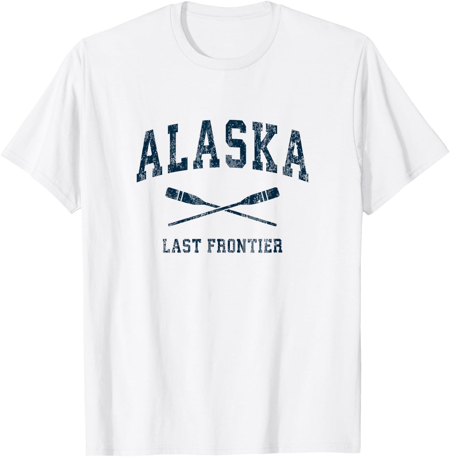 Alaska Vintage Nautical Paddles Sports Oars T-Shirt - T-Shirt | White