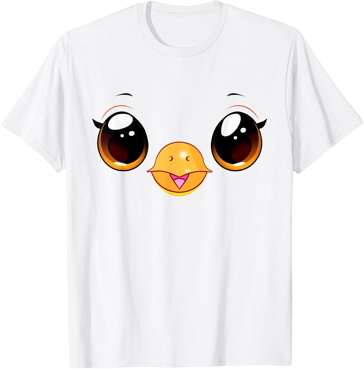 Cute Chicken Face Yellow Chick Costume T-Shirt - T-Shirt | White
