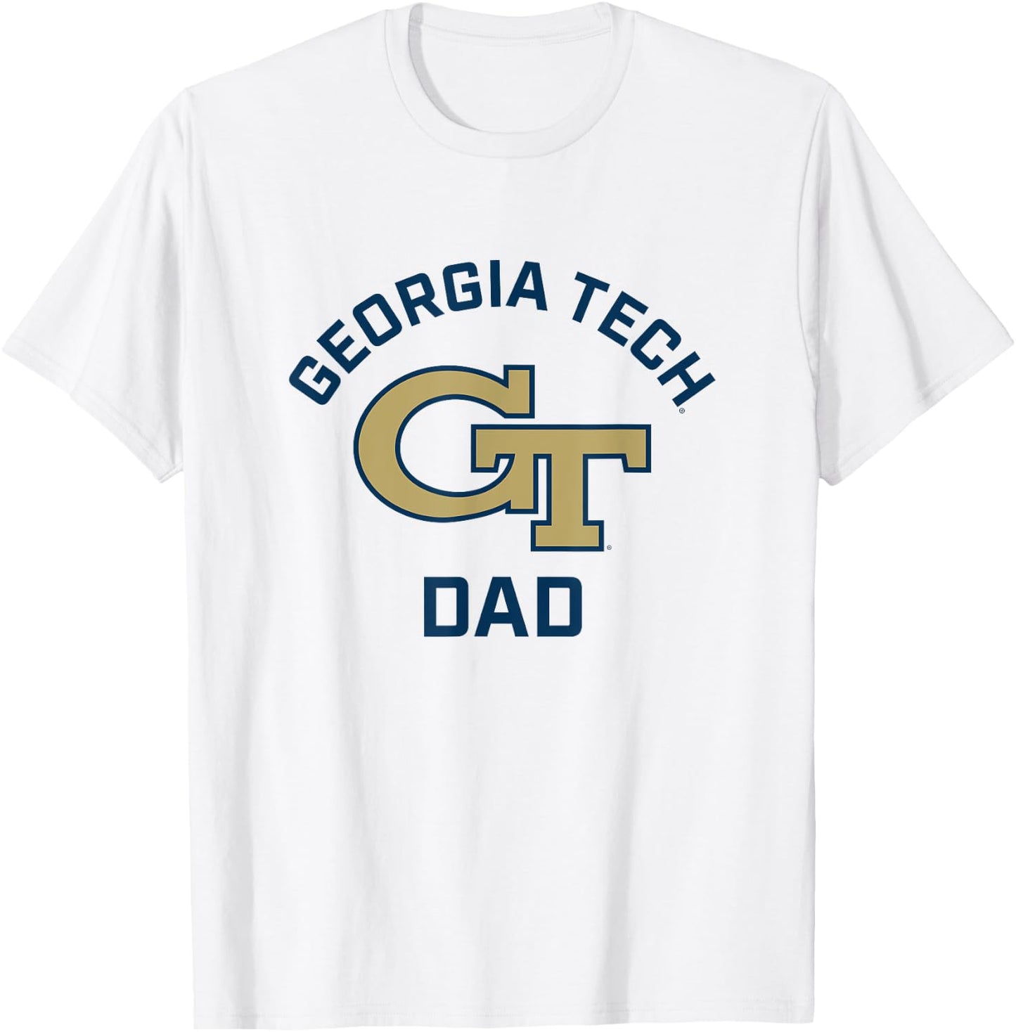 Georgia Tech Yellow Jackets Arched Dad T-Shirt - T-Shirt | White