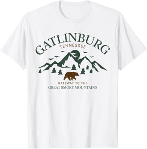 Gatlinburg Smoky Mountains Tennessee T-Shirt - T-Shirt | White