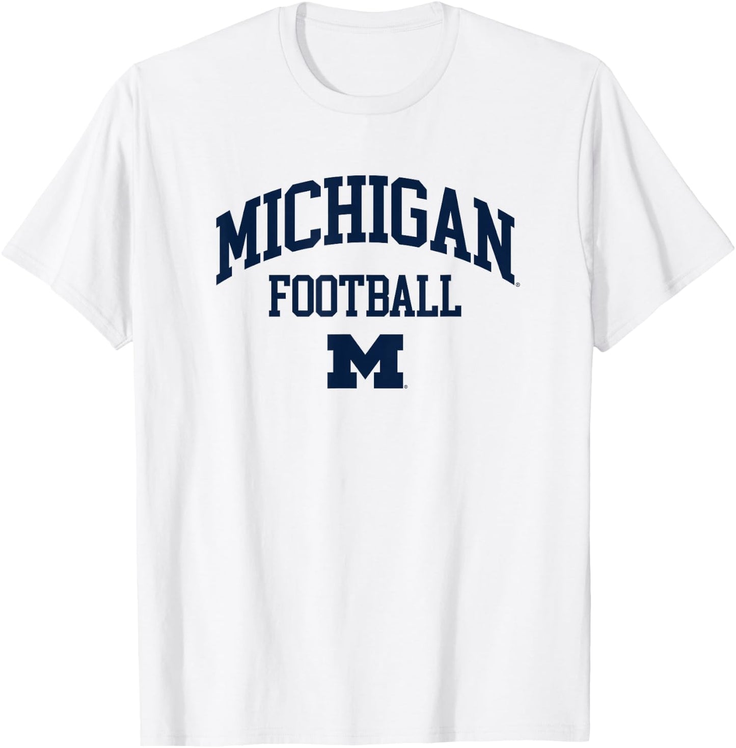 University of Michigan Wolverines U of M Football T-Shirt - T-Shirt | White