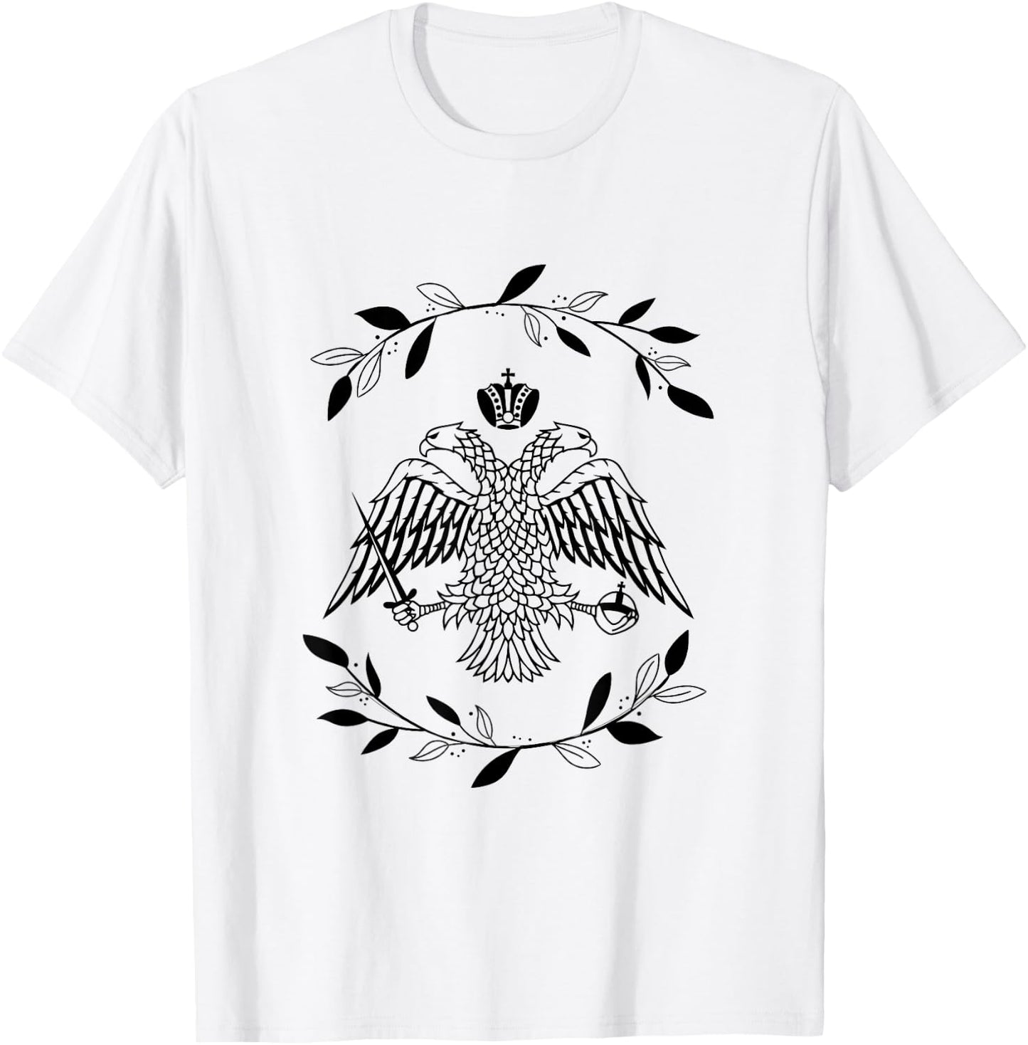 Byzantine Eagle - Eastern Orthodox Christian Faith Branch T-Shirt - T-Shirt | White