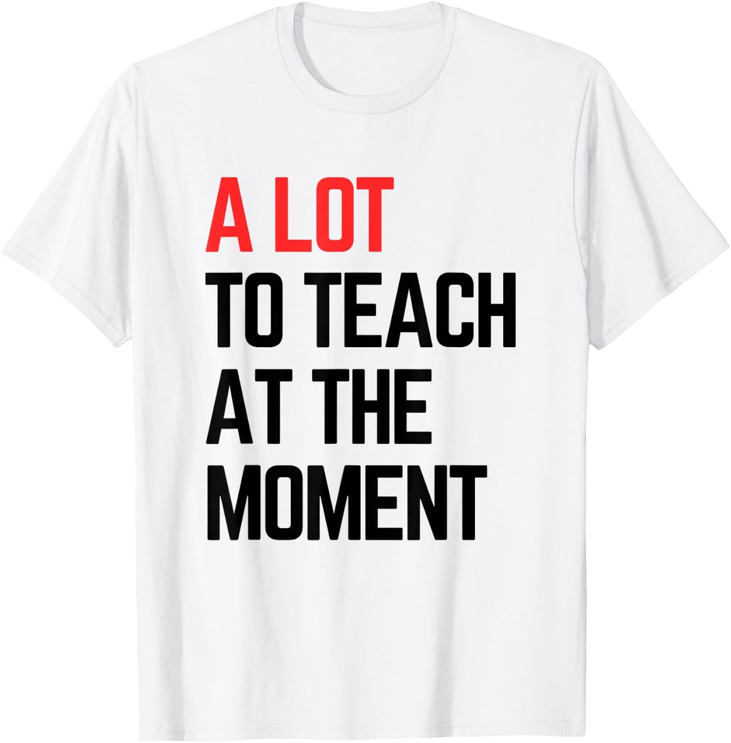 A Lot to Teach at The Moment Vibes, Inspiring Lessons Moment T-Shirt - T-Shirt | White