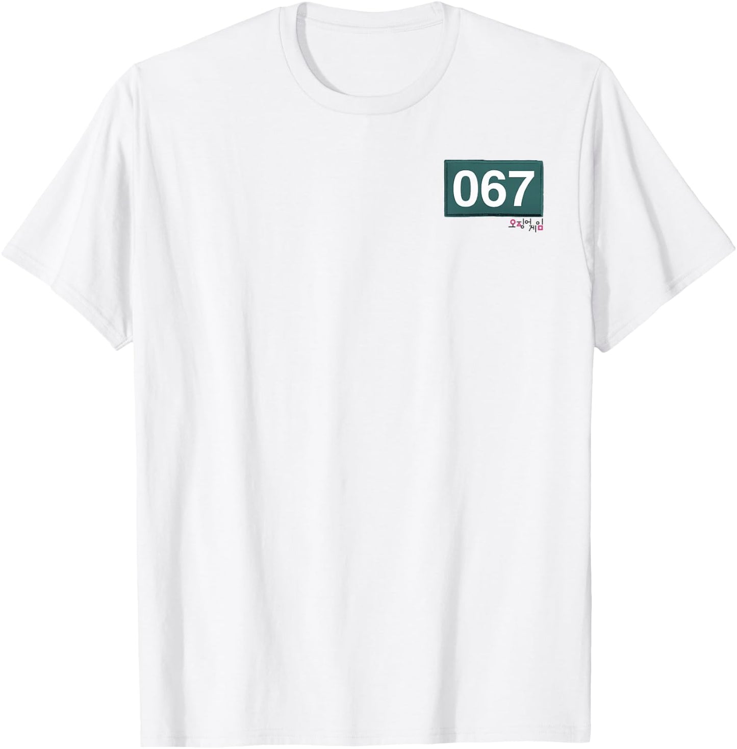 Squid Game Player 067 Pocket Costume T-Shirt - T-Shirt | White