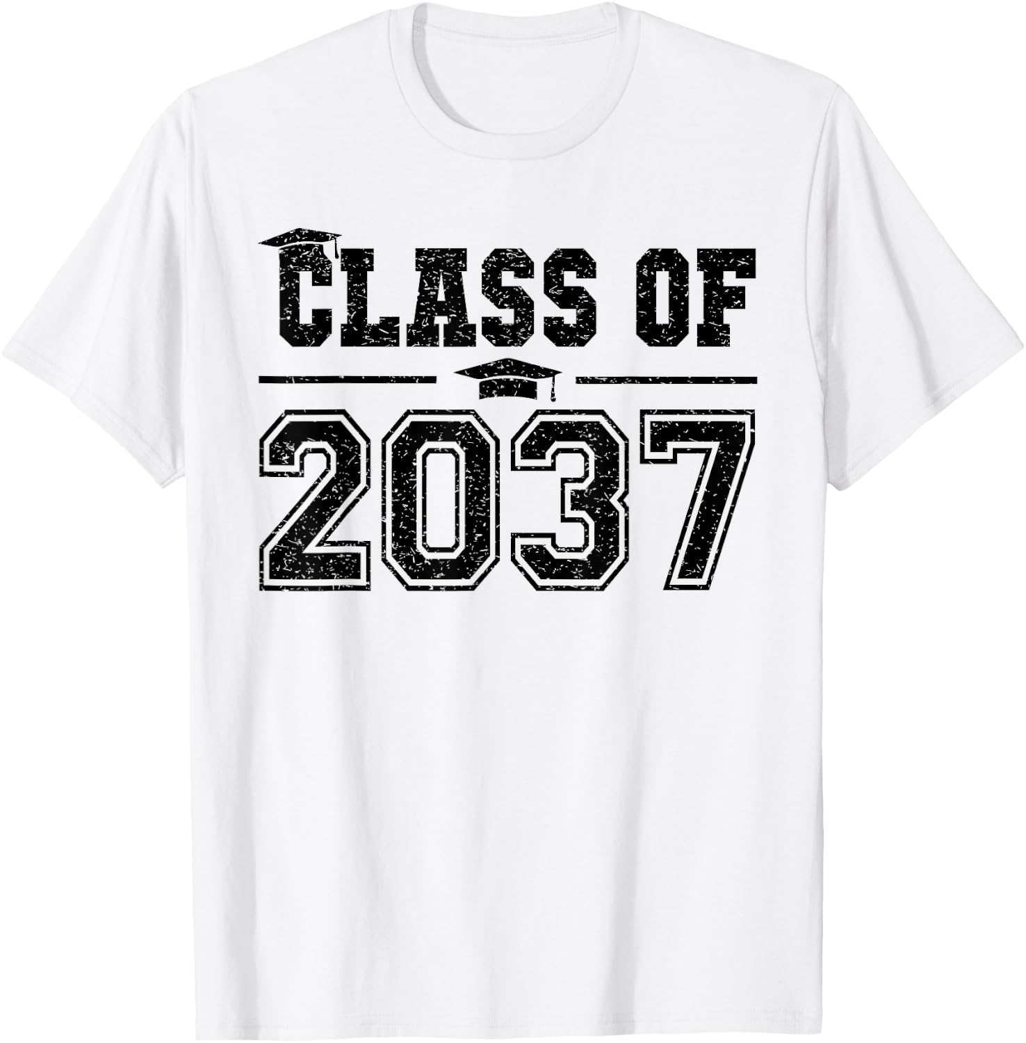 Class of 2037 Grow With Me Graduation First Day of School T-Shirt - T-Shirt | White