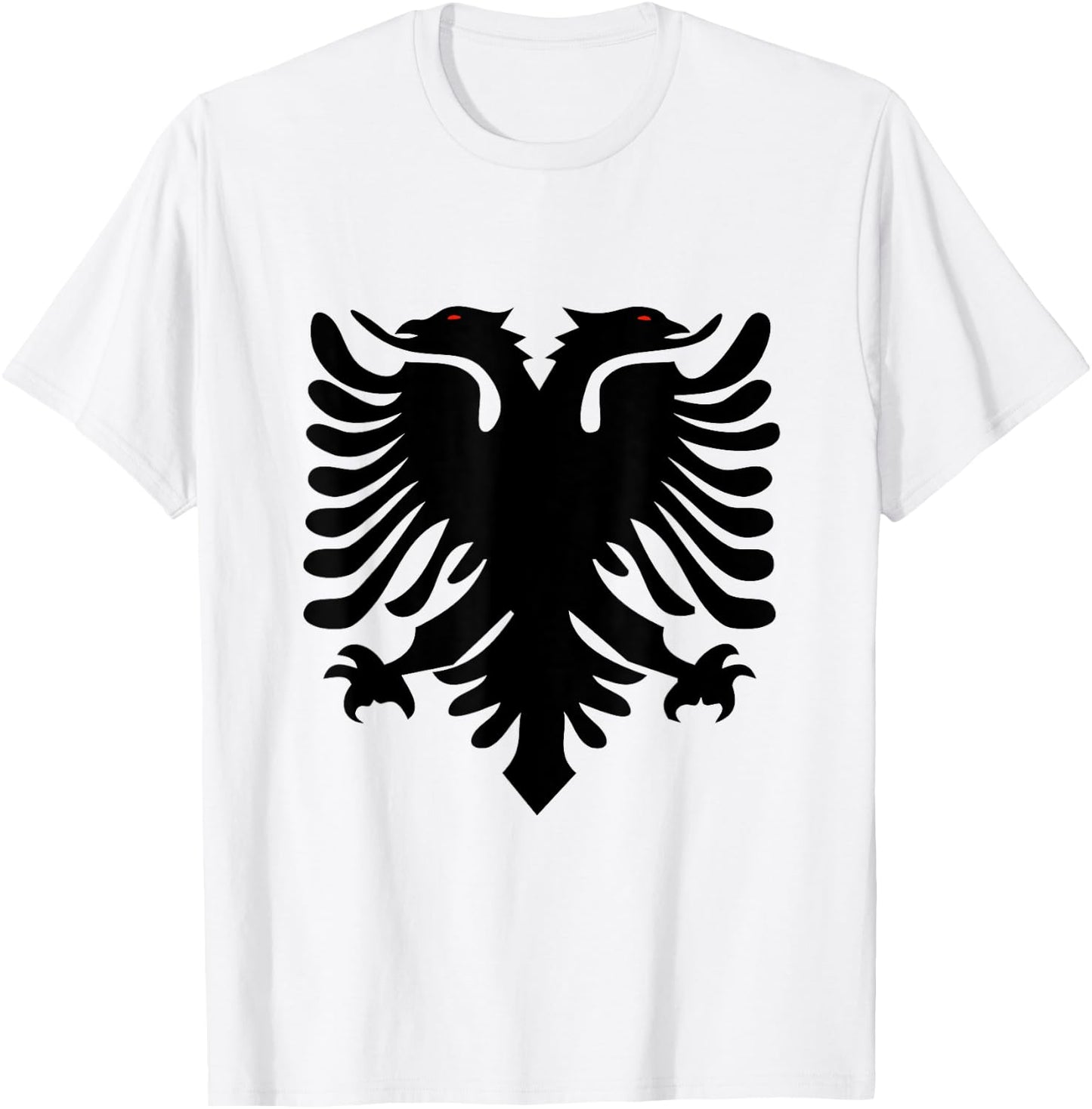 Albanian Flag Albania eagle T-Shirt - T-Shirt | White