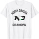 University of North Dakota Fighting Hawks Arched Grandpa T-Shirt - T-Shirt | White
