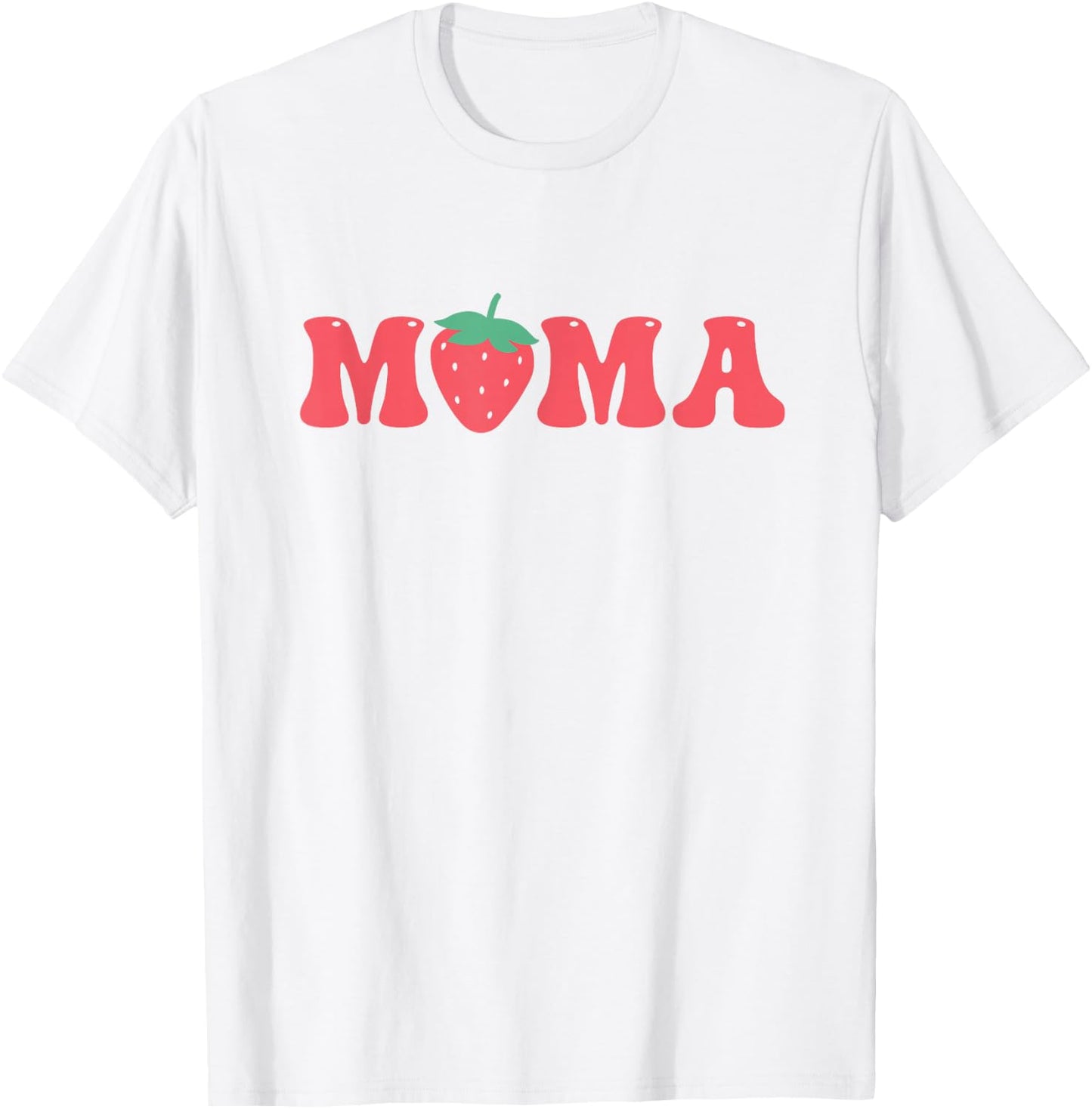 Mama of The Berry First Birthday Strawberry Matching Couple T-Shirt - T-Shirt | White