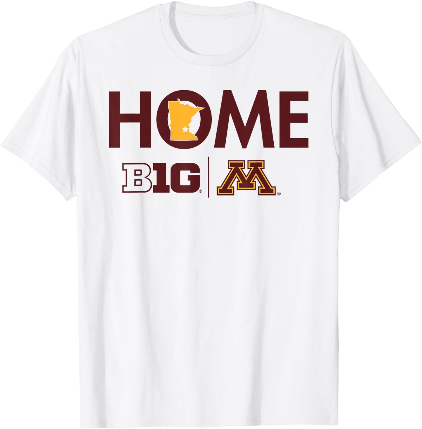 Minnesota Golden Gophers Big 10 Home Officially Licensed T-Shirt - T-Shirt | White