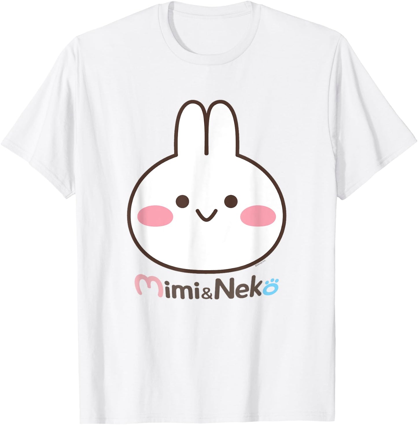 Mimi & Neko Mimi Bunny Face T-Shirt - T-Shirt | White