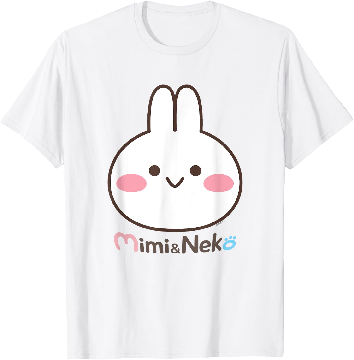 Mimi & Neko Mimi Bunny Face T-Shirt - T-Shirt | White