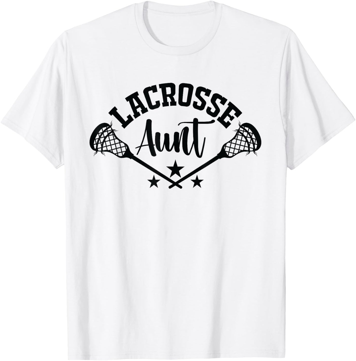 Lacrosse Aunt Lax Sports Aunty Auntie Lacrosse T-Shirt - T-Shirt | White