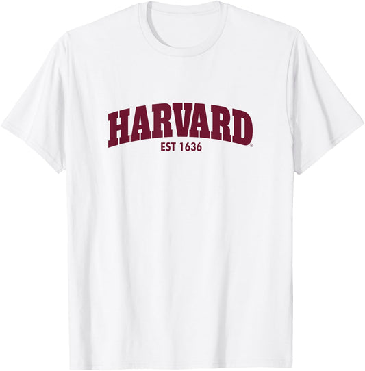 Harvard University Crimson | Official NCAA Merch | NGPHVD001 T-Shirt - T-Shirt | White