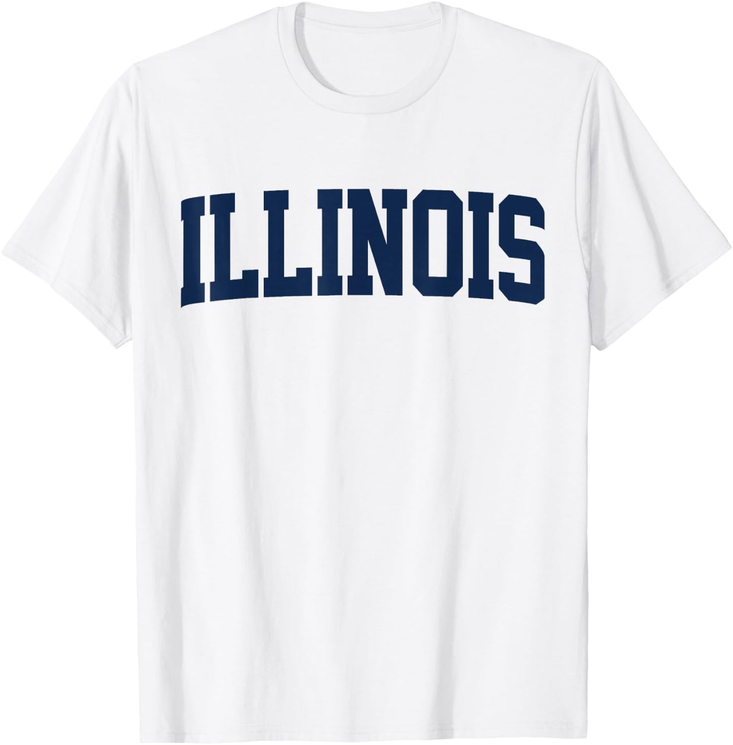 Retro Illinois Vintage Illinois Orange Blue Throwback IL T-Shirt - T-Shirt | White