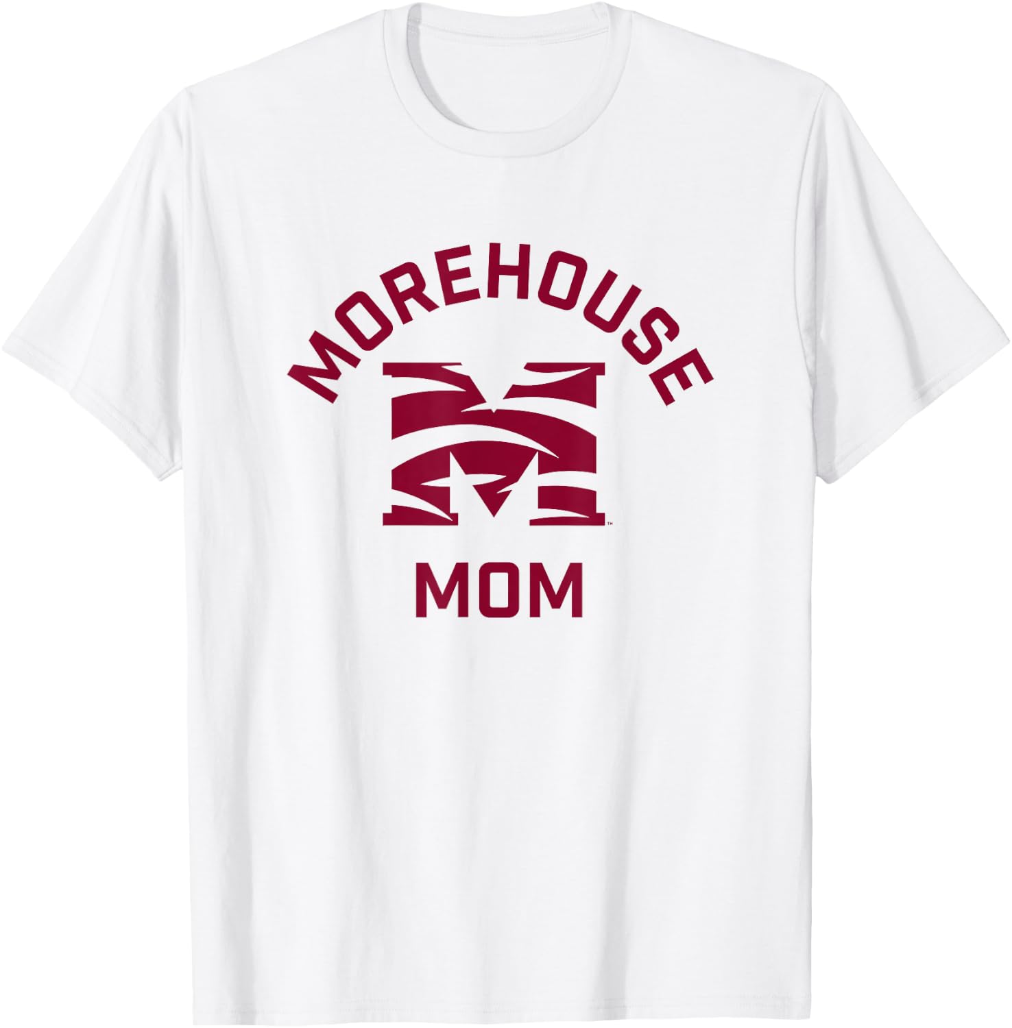 Morehouse College Maroon Tigers Arched Mom T-Shirt - T-Shirt | White