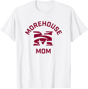 Morehouse College Maroon Tigers Arched Mom T-Shirt - T-Shirt | White