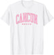 Cancun Mexico Cruise Retro Pink Preppy Throwback T-Shirt - T-Shirt | White