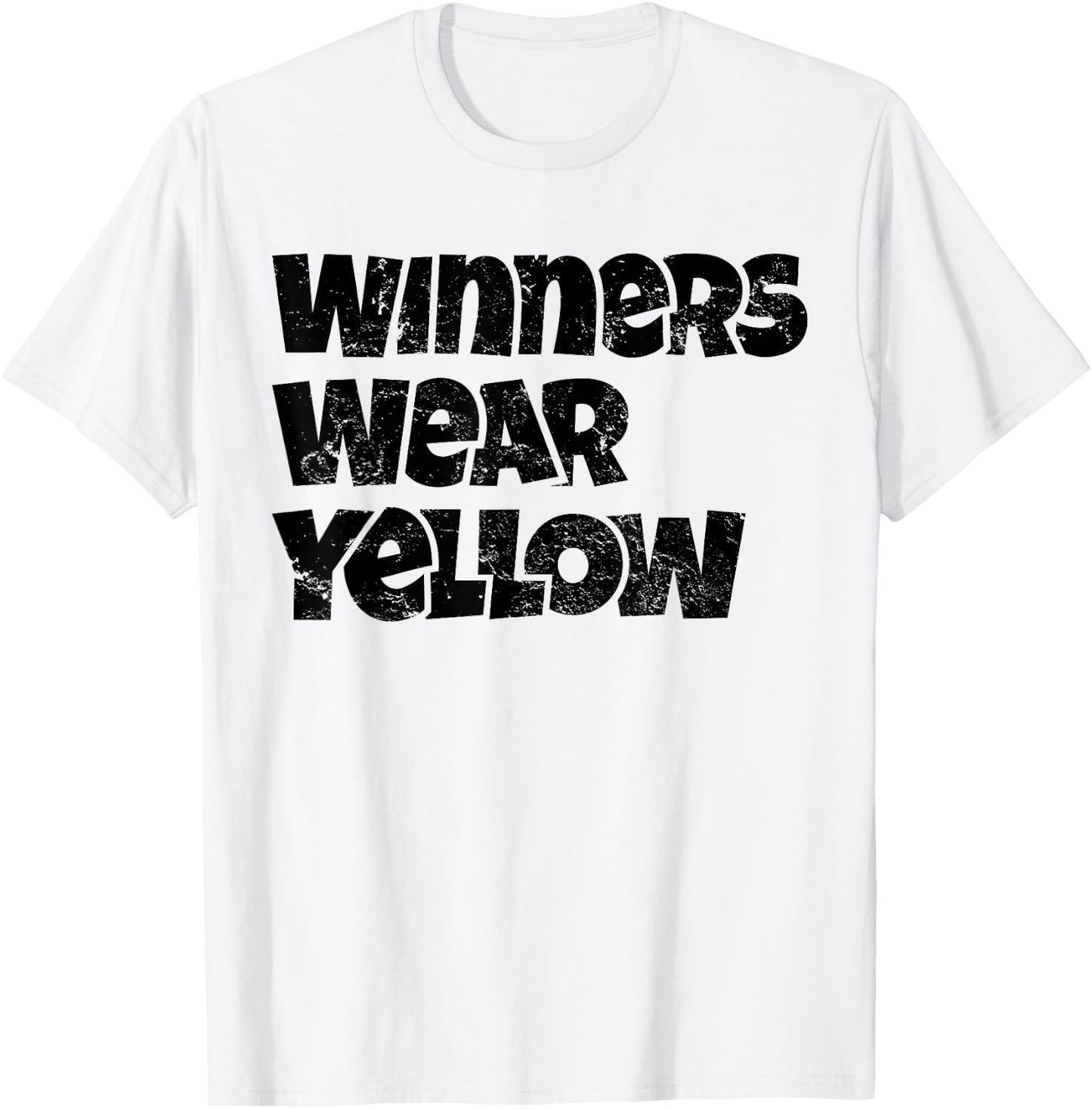Winners Wear Yellow Spirit Wear Team Game Color War Funny T-Shirt - T-Shirt | White