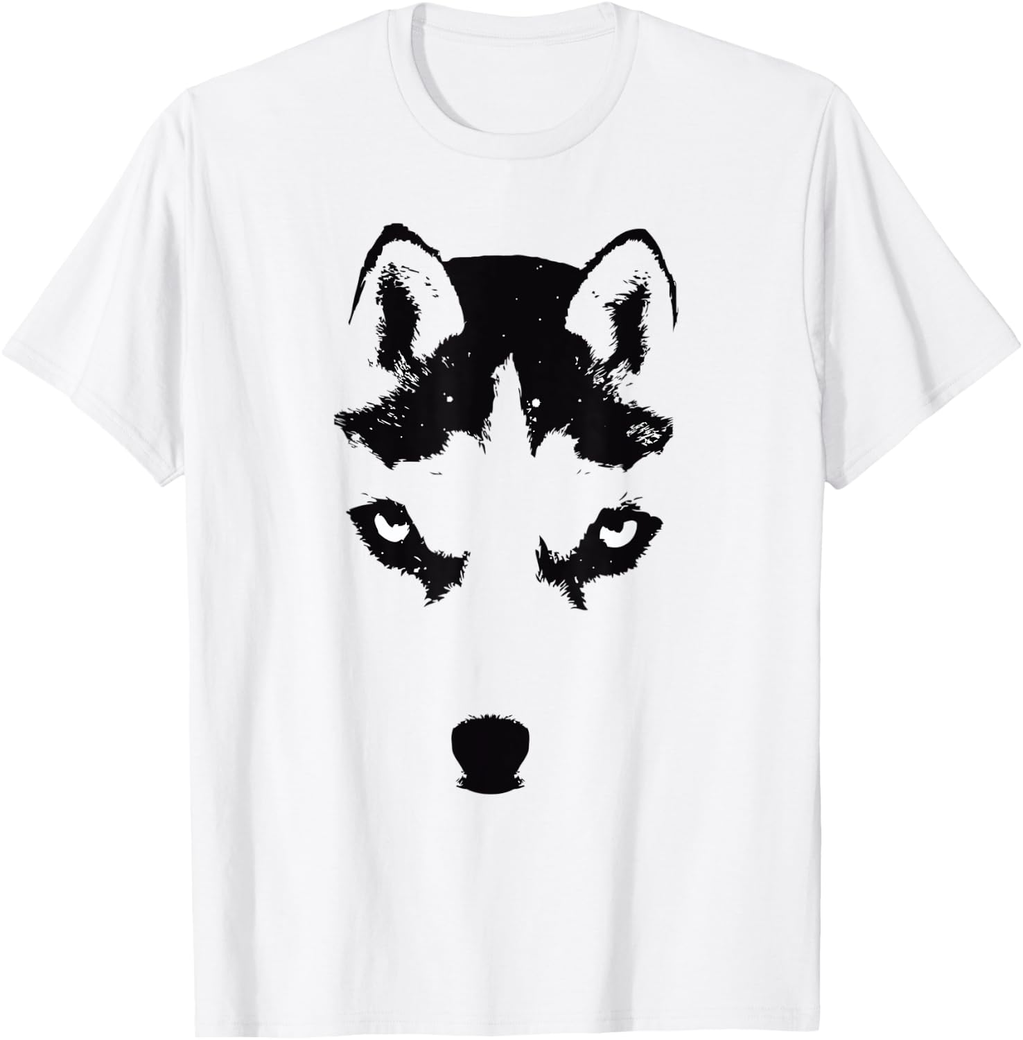 Cute Siberian Husky Puppy Dog Lover T-Shirt - T-Shirt | White
