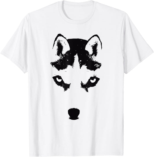 Cute Siberian Husky Puppy Dog Lover T-Shirt - T-Shirt | White