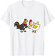 Smilenowtees Funny Rooster and Hen Chicken Wedding T-Shirt - T-Shirt | White