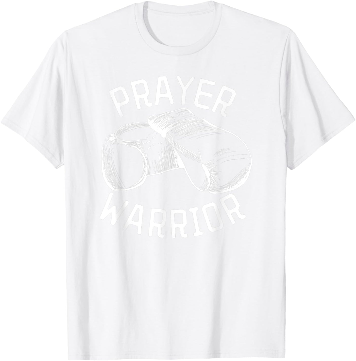 Pink Prayer Warrior Christian Breast Cancer Awareness Pink T-Shirt - T-Shirt | White