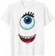 Cute One-Eyed Monster Face Easy Halloween Costume T-Shirt - T-Shirt | White